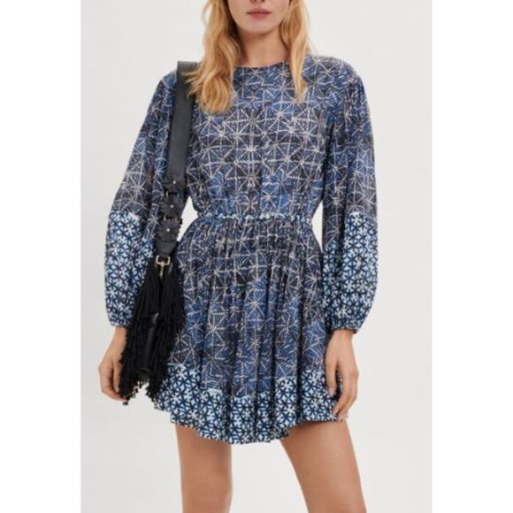 Maje Rissogo Printed Mini Dress Sz. 40 (US L) - Picture 3 of 8